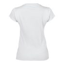 SOFTSTYLE® NŐI V-NYAKÚ FEHÉR PÓLÓ