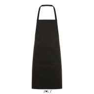 SOL'S GRAMERCY - LONG APRON WITH POCKET - fekete