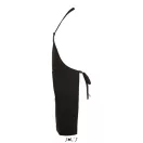 SOL'S GRAMERCY - LONG APRON WITH POCKET - fekete