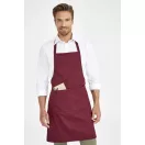 SOL'S GRAMERCY - LONG APRON WITH POCKET - bordó