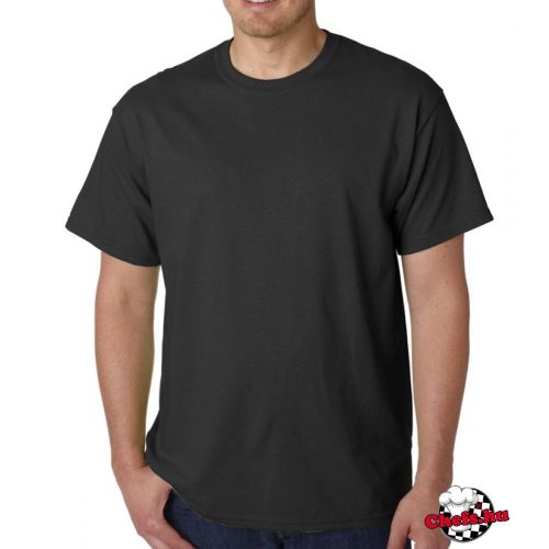 Black round-neck T-shirt