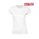 GILDAN női póló, fehér