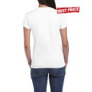 GILDAN női póló, fehér