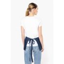 Rövid fekete bárkötény 5 zsebbel