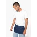 Rövid fekete bárkötény 5 zsebbel