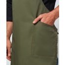 Navy/Camel melles kötény