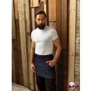 Indigo blue denim bar apron