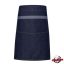 Contrasting, indigo blue denim apron