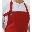 Sötétszürke pamutvászon kötény- állítható nyakpánttal - zseb nélküli modell