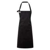    'CALIBRE' HEAVY COTTON CANVAS POCKET APRON - BLACK