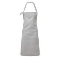    'CALIBRE' HEAVY COTTON CANVAS POCKET APRON - silver