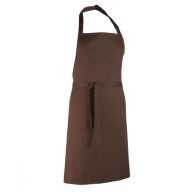 Chocolate brown adjustable apron, WITHOUT POCKET
