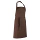 Chocolate brown adjustable apron, WITHOUT POCKET