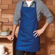 Királykék mellrészes kötény