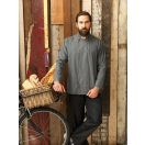 Szürke, patentos, farmer szakácskabát - KIFUTÓ