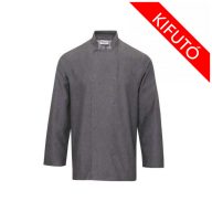 Szürke, patentos, farmer szakácskabát - KIFUTÓ