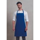 Fekete mellrészes kötény - zseb nélküli modell - állítható nyakpánttal