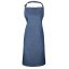 Indigo blue denim apron - without pockets