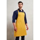 Indigo blue denim apron - without pockets