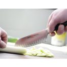 Classic IKON Santoku knife, serrated edge - 17 cm