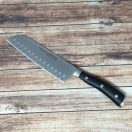 Classic IKON Santoku knife, serrated edge - 17 cm