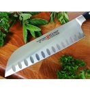 Classic IKON Santoku knife, serrated edge - 17 cm