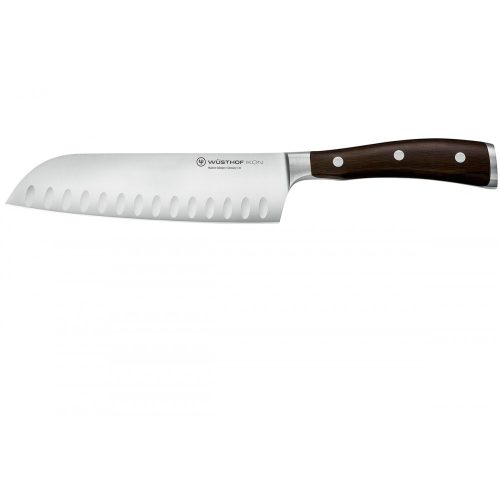 IKON Santoku knife - serrated edge 17 cm