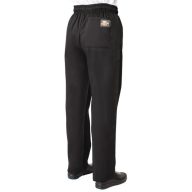   Chefs.hu - sajátgyártású fekete szakácsnadrág, gumis derekú