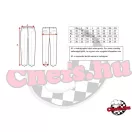 Szakácsnadrág - fekete, gombos-cipzáras, 50% pamut - 50 PES