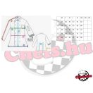 Női szakácskabát, cukrászkabát - hosszú ujjú